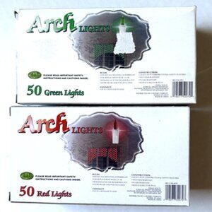 Arch Lights 50 Count Green Outdoor Indoor Christmas String